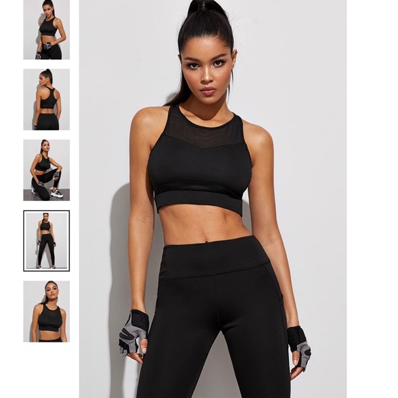 BLACK LIGHT SUPPORT RACER BACK SPORTS BRA - Picture 2 of 5